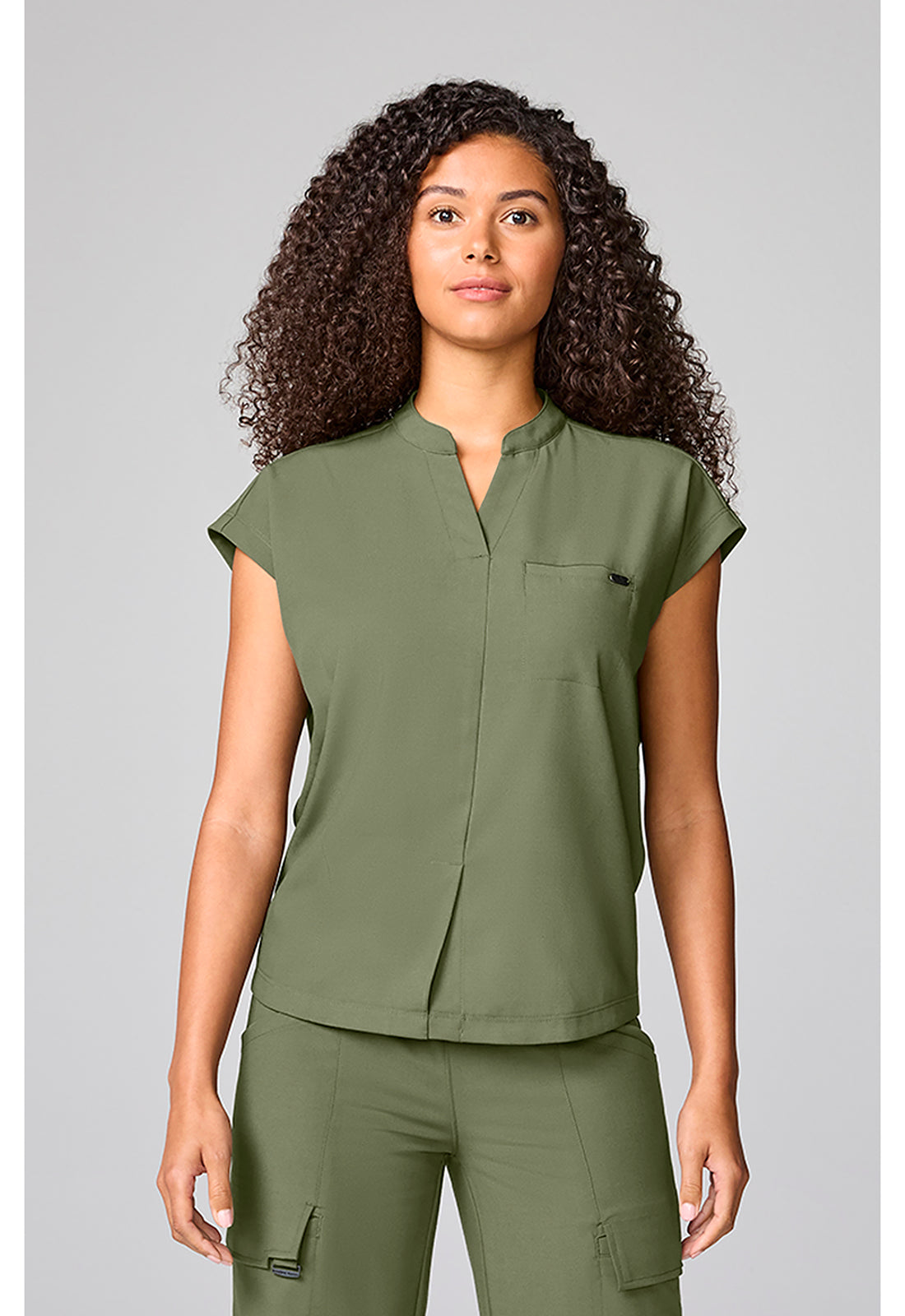 Healing Hands Quest Women's HH757 Mandarin Collar Top