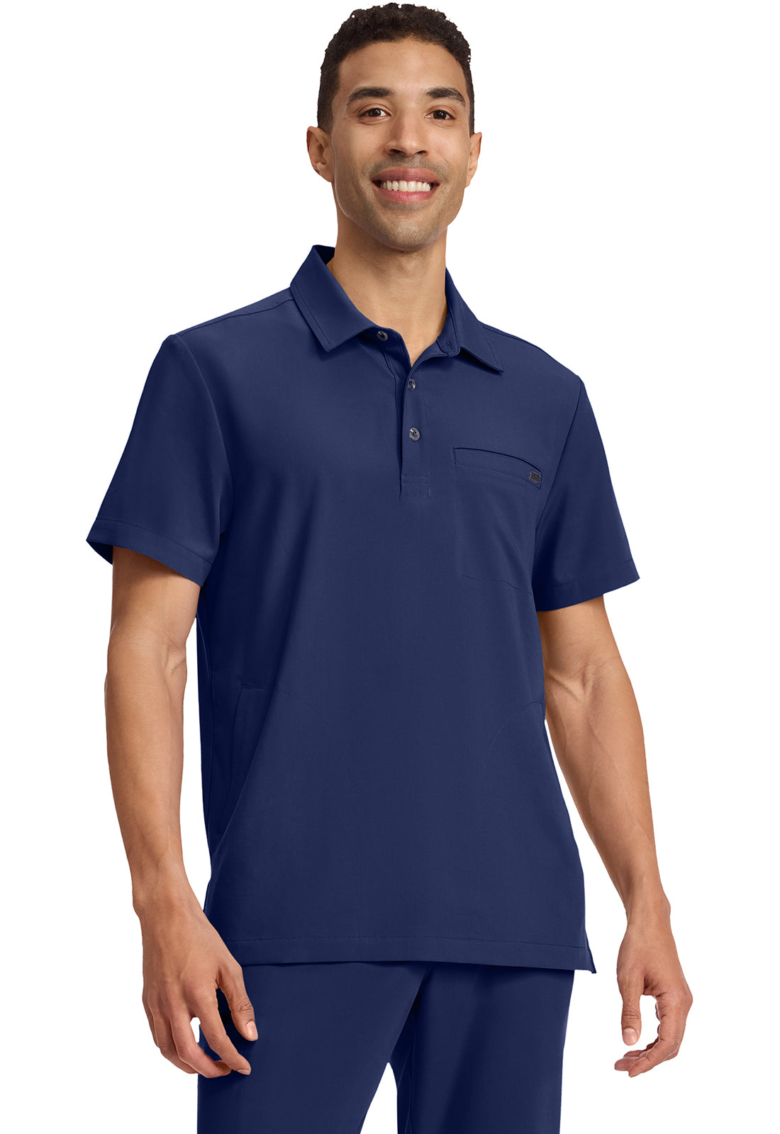 Healing Hands Quest Men's HH759 Men's 3-Pocket Polo Collar Top