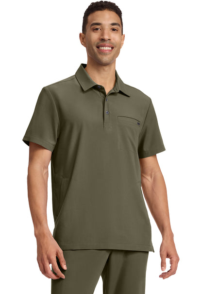 Healing Hands Quest Men's HH759 Men's 3-Pocket Polo Collar Top