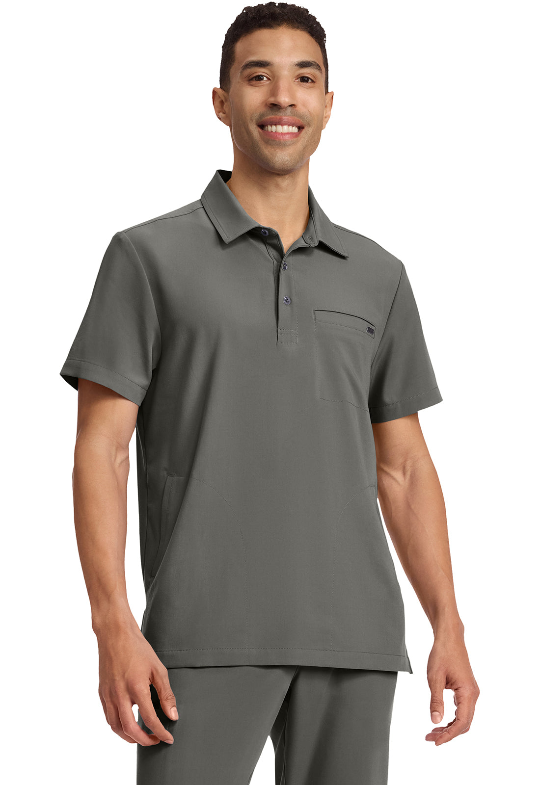 Healing Hands Quest Men's HH759 Men's 3-Pocket Polo Collar Top