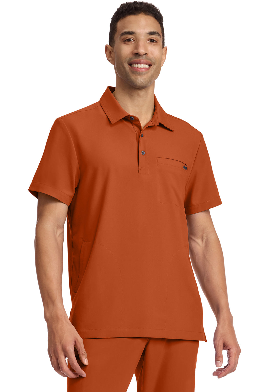 Healing Hands Quest Men's HH759 Men's 3-Pocket Polo Collar Top