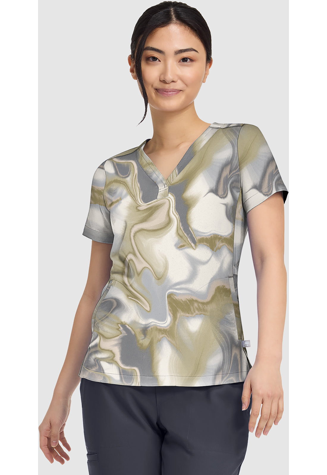 Healing Hands Quest Women's HH906 Briana Print Top