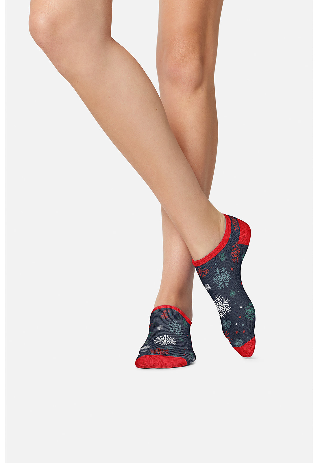 Cherokee Legwear Women's HOLIDAYCHEER 4-3 Pair packs of Ankle Socks