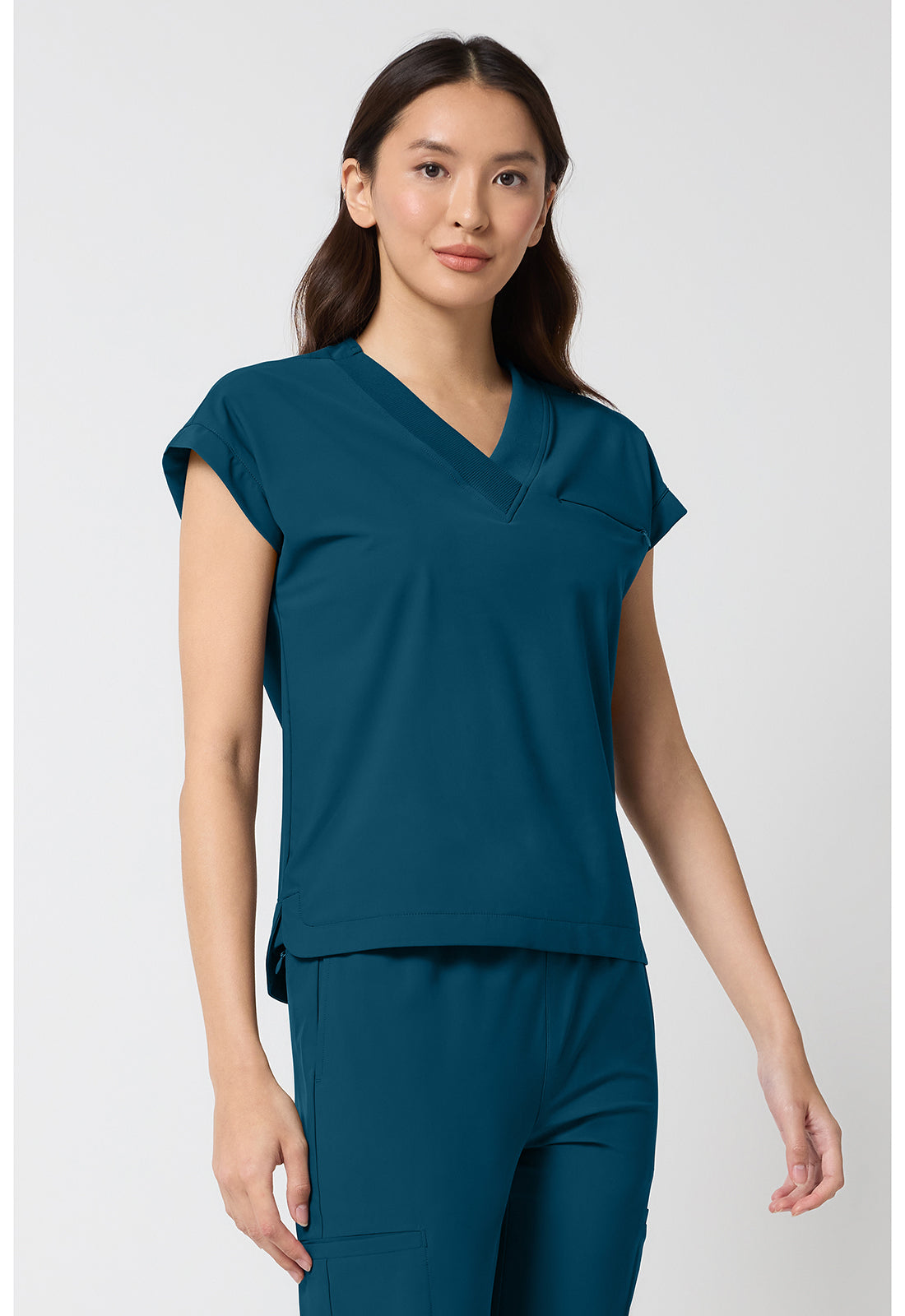 werthy 野沢和香 NEW V-NECK RIB TOP(cupin) Cherokee Infinity Pursuit Women's IN00034 Women's Dolman V-Neck
