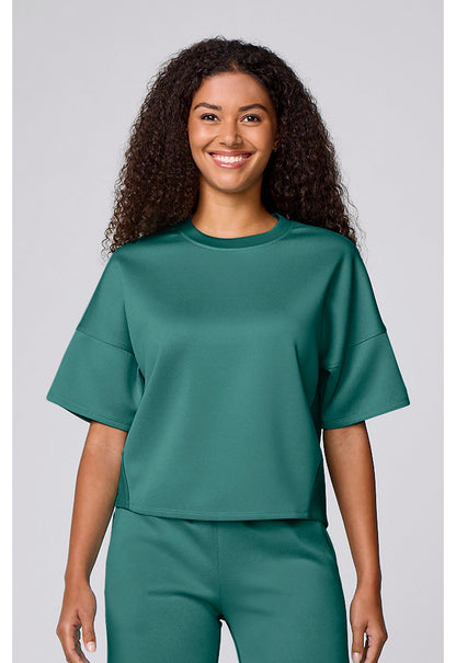 Cherokee Infinity Women's IN00038 Two Tone Scuba Top