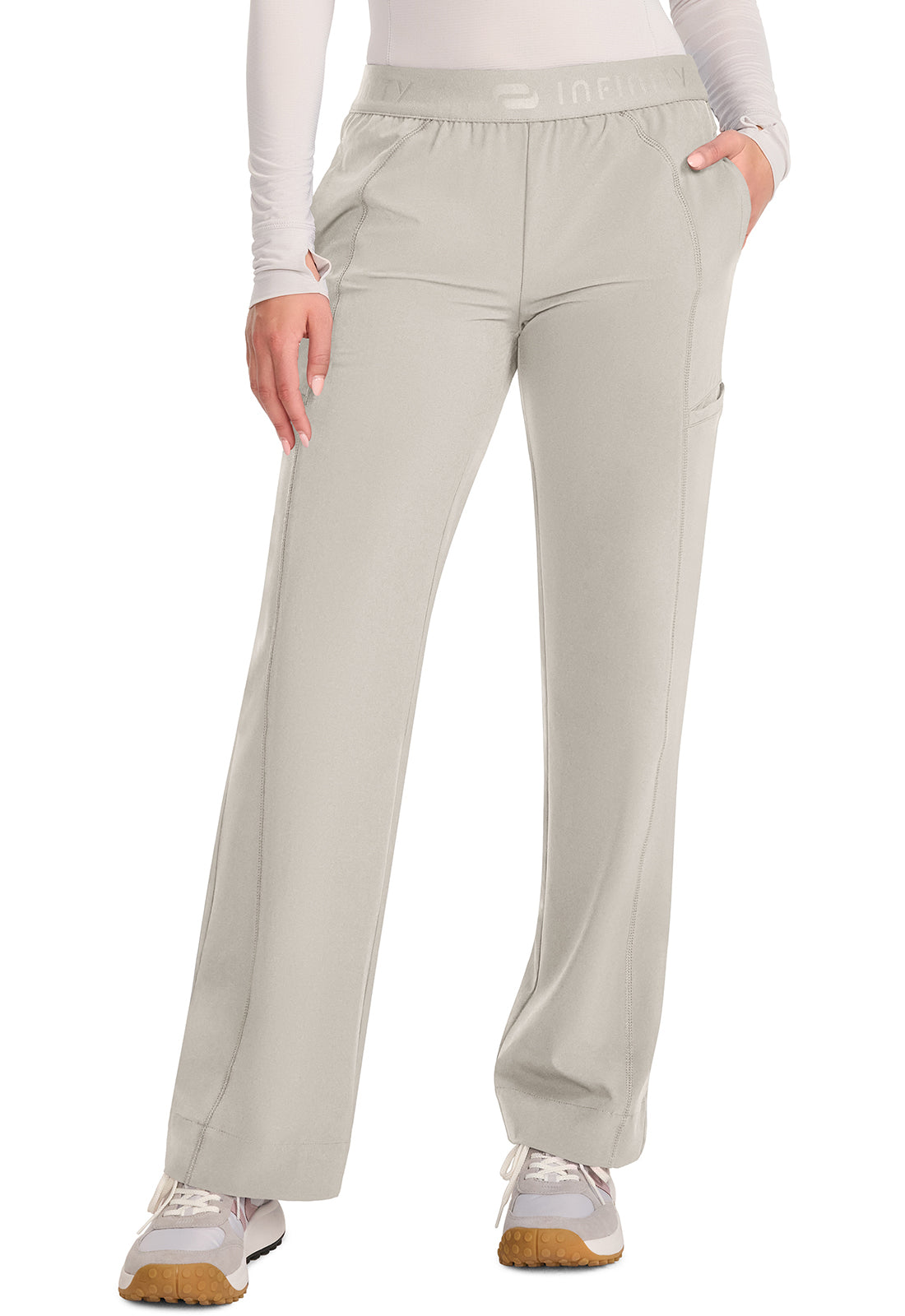 Cherokee Infinity GNR8 Women's IN011A Women's Mid-Rise Wide Leg Pant