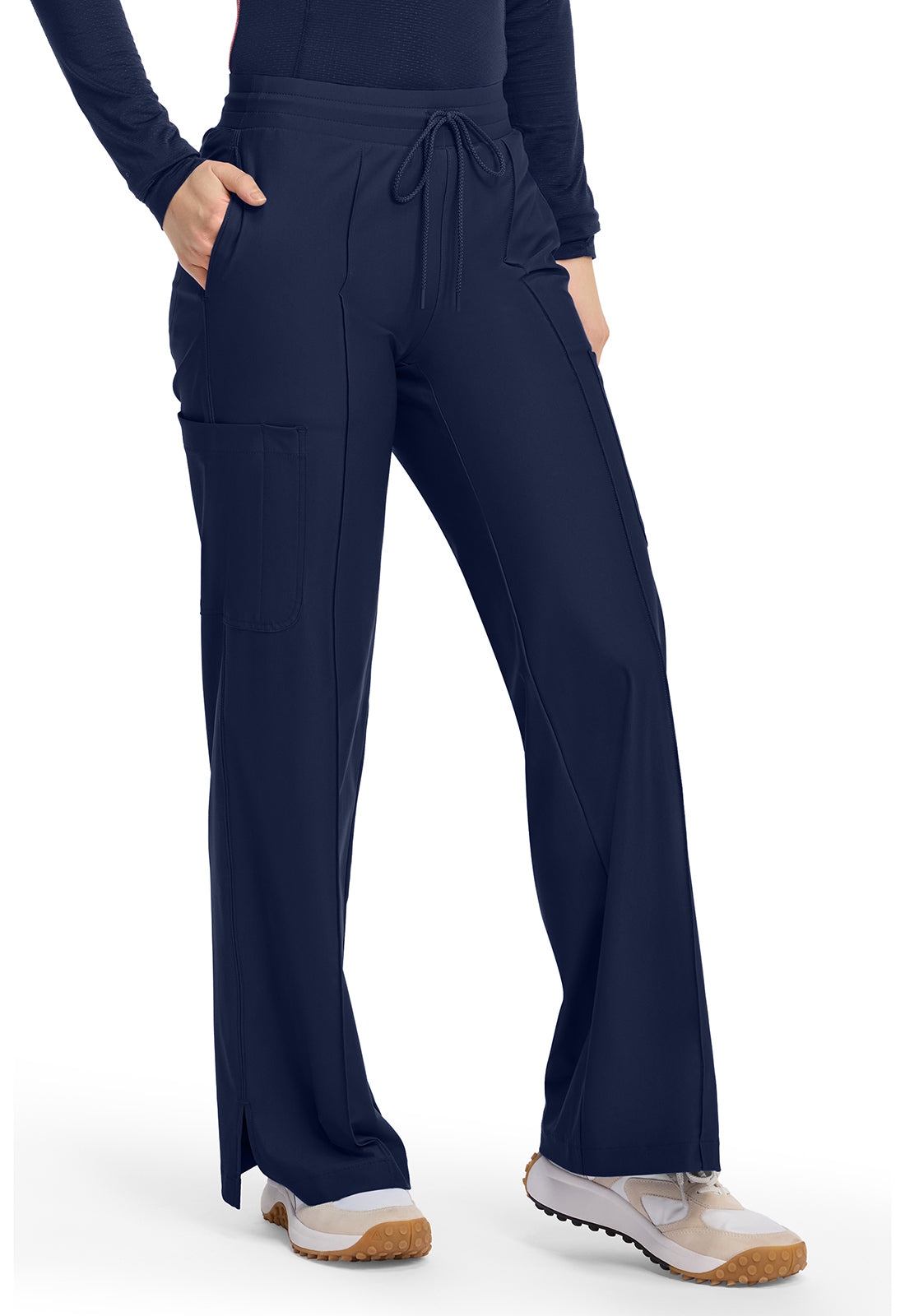 Cherokee Infinity Kinetic Women's IN103A Pintuck Wide Leg Pant