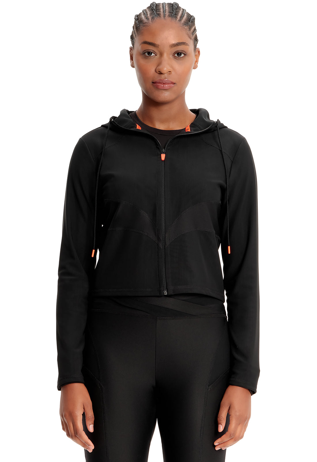 Cherokee Infinity Kinetic Women's IN326 Mesh Zip Front Crop Jacket