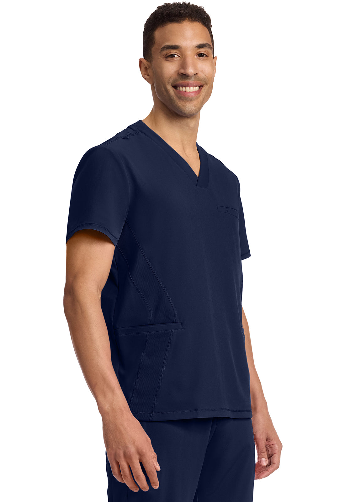 Cherokee Infinity GNR8 Men's IN628A Men's 3-Pocket Rib-Knit V-Neck
