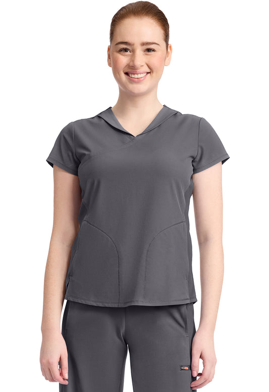 Cherokee Infinity GNR8 Women's IN635A Women's 2-Pocket Mock-Wrap V-Neck Top