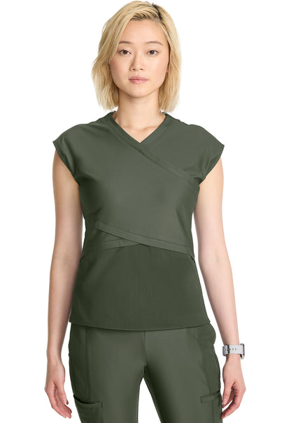 Cherokee Infinity Kinetic Women's IN645A Women's Wrap Dolman V-Neck Top