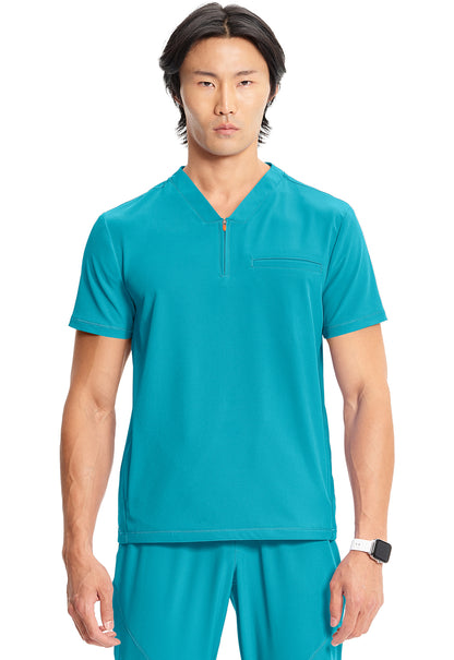 Cherokee Infinity GNR8 Men's IN702A Men's Partial Zip V-Neck Top
