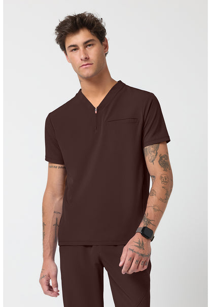 Cherokee Infinity GNR8 Men's IN702A Men's Partial Zip V-Neck Top