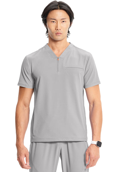 Cherokee Infinity GNR8 Men's IN702A Men's Partial Zip V-Neck Top