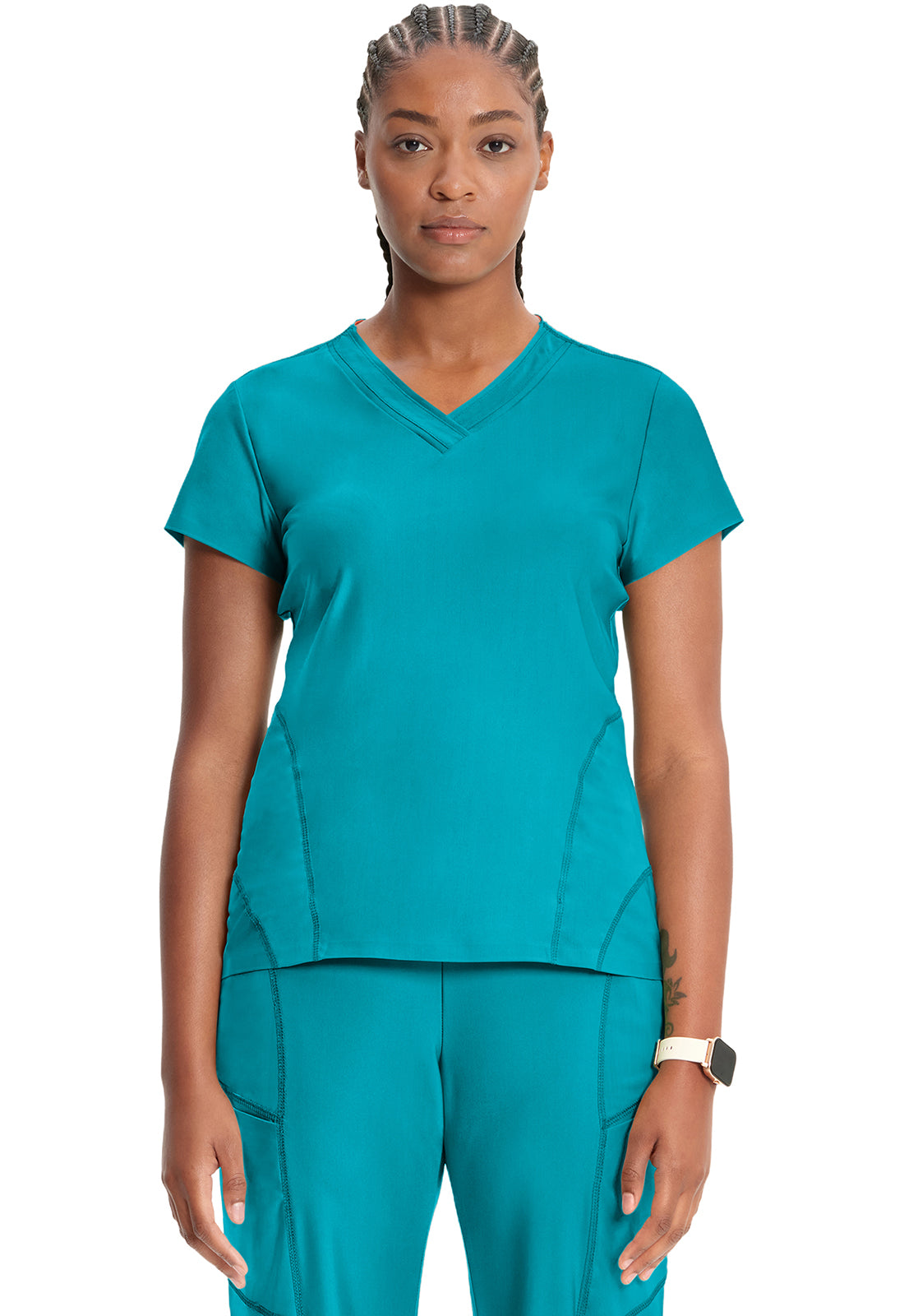 Cherokee Infinity Kinetic Women's IN706A Knit V-Neck Top