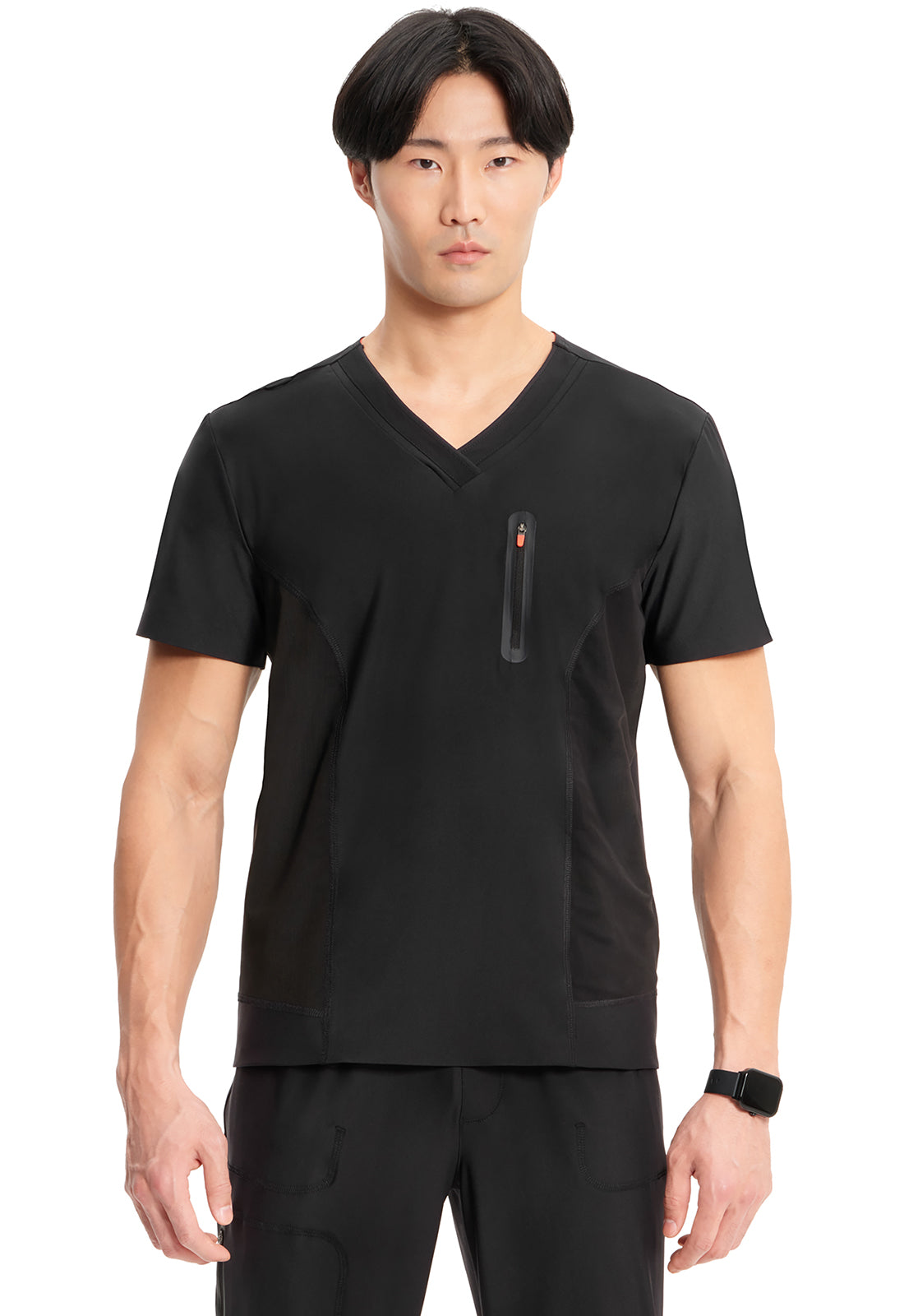 Cherokee Infinity Kinetic Men's IN823A Men's Knit V-Neck Top