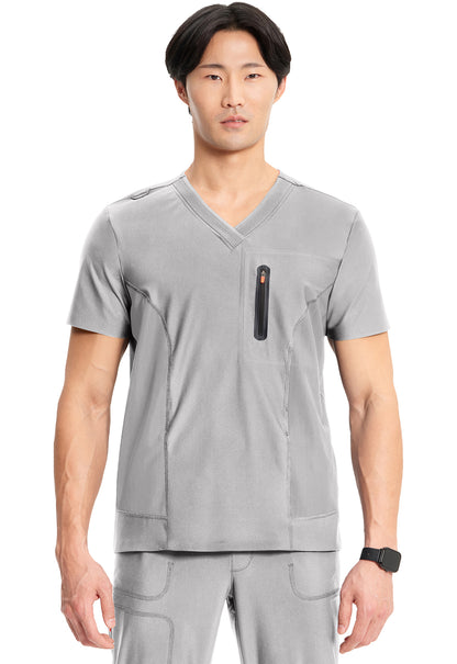 Cherokee Infinity Kinetic Men's IN823A Men's Knit V-Neck Top