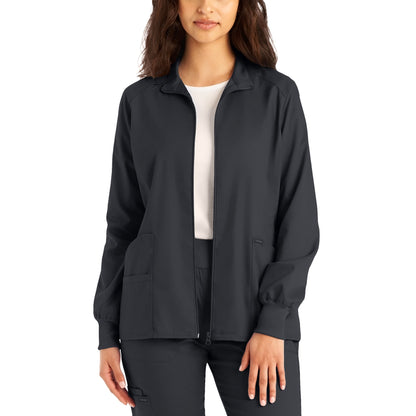 Landau ProFlex LJ701 Women's Plus Size 3-Pocket Scrub Jacket