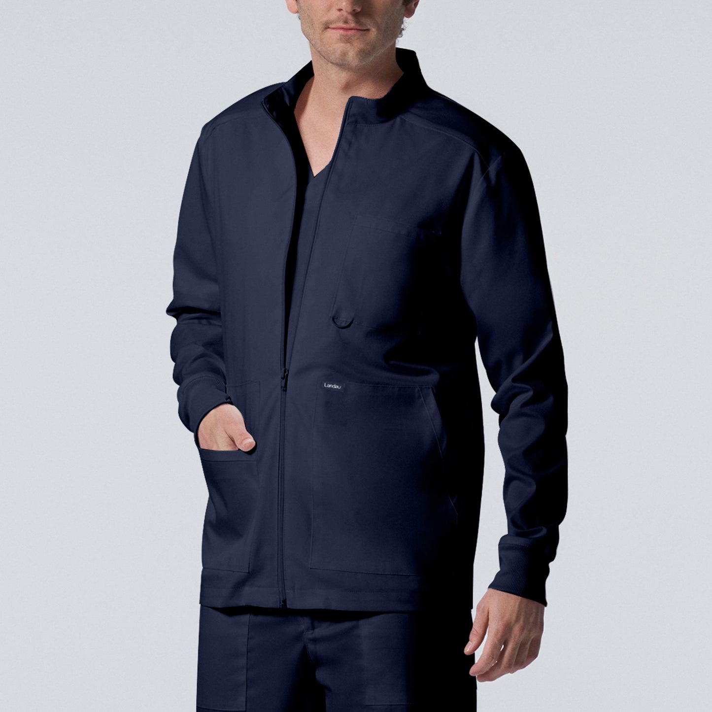 Landau ProFflex LJ702 Men's 4-Pocket Scrub Jacket