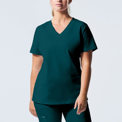 Landau ProFlex LT105 Women's 3-Pocket V-Neck Scrub Top