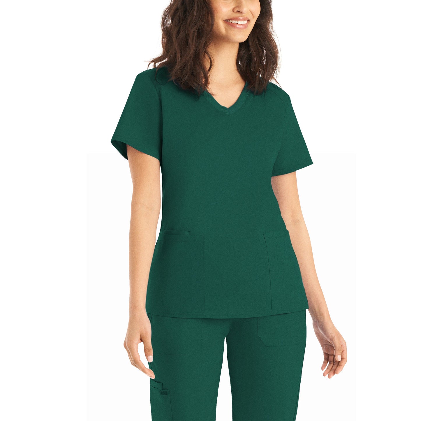 Landau ProFlex LT105 Women's Plus Size 3-Pocket V-Neck Scrub Top