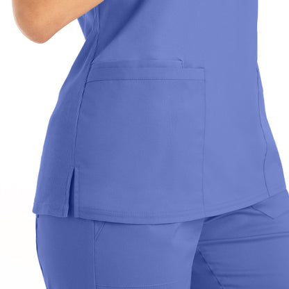 Landau ProFlex LT105 Women's Plus Size 3-Pocket V-Neck Scrub Top