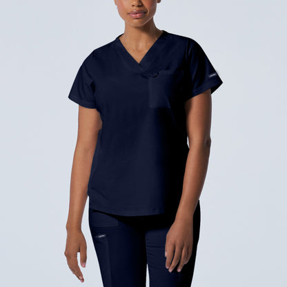 Landau ProFlex LT107 Women's Plus Size 2-Pocket V-Neck Scrub Top