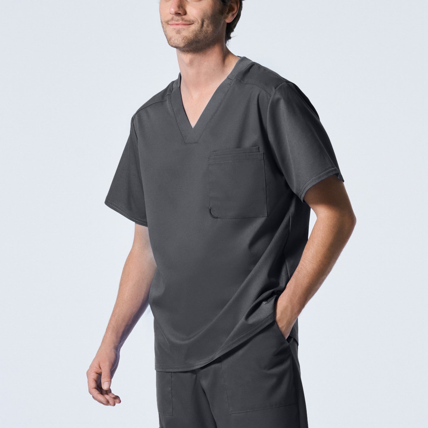 Landau ProFlex LT108 Men's 2-Pocket V-Neck Scrub Top