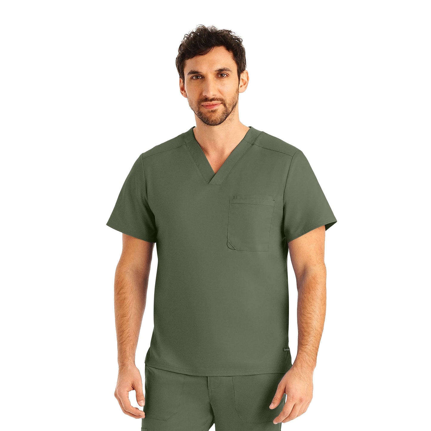 Landau ProFlex LT108 Men's Plus Size 2-Pocket V-Neck Scrub Top