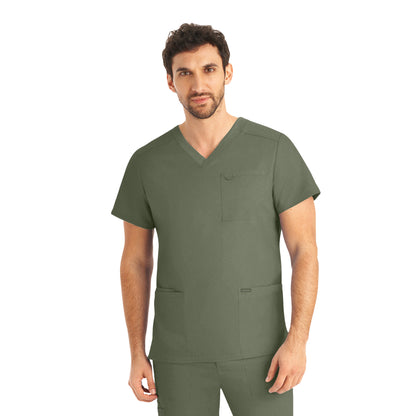 Landau ProFlex LT109 Men's 4-Pocket V-Neck Scrub Top