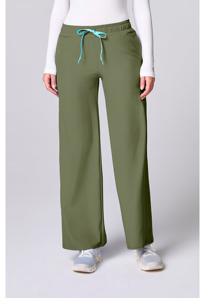 Med Couture Insight Women's MC00009 Wide Leg Pintuck Pant