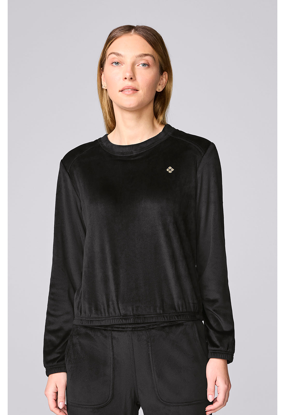 Med Couture Lifestyle Women's MC00046 Women's Velour Pullover
