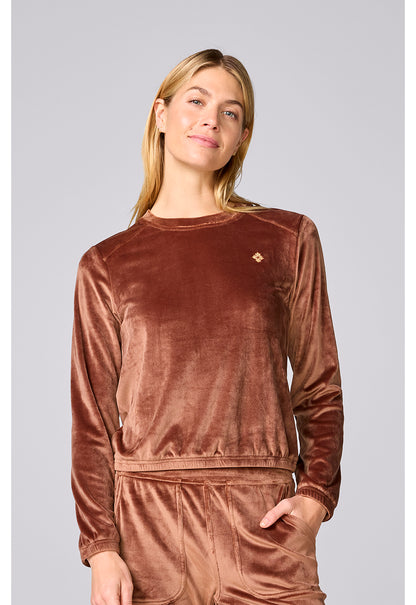 Med Couture Lifestyle Women's MC00046 Women's Velour Pullover