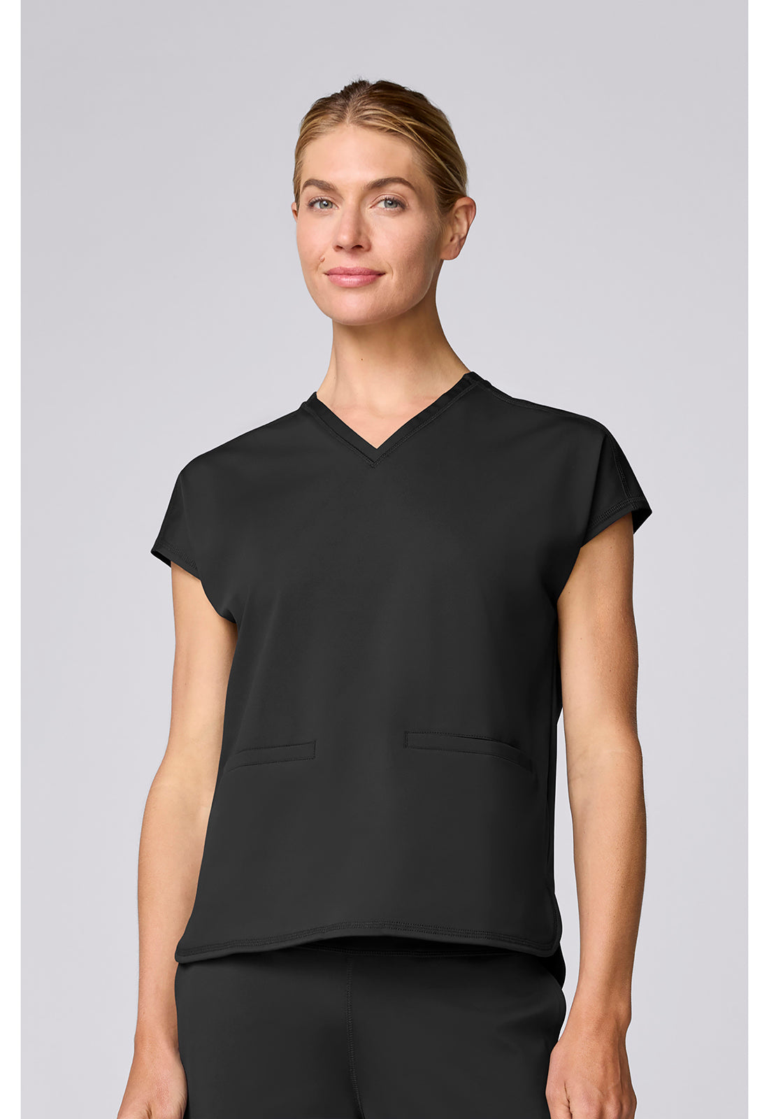 Med Couture Amp Knit Women's MC00058 V-Neck Dolman Top