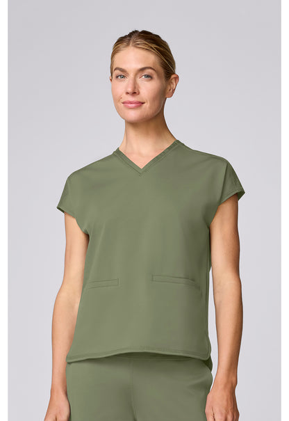 Med Couture Amp Knit Women's MC00058 V-Neck Dolman Top