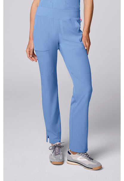 Med Couture Amp Women's MC00082 Yoga Waist Straight Leg Pant