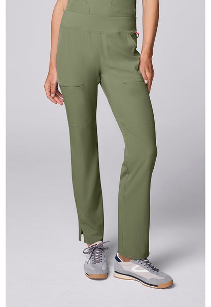 Med Couture Amp Women's MC00082 Yoga Waist Straight Leg Pant