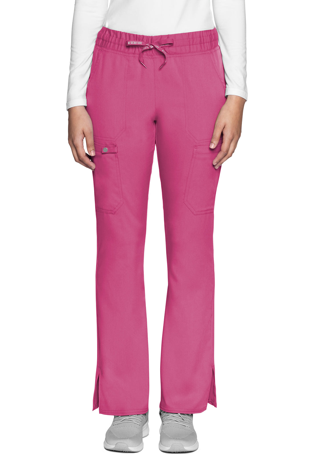 Med Couture Touch Women's MC007 Natural Rise Drawstring Flare Leg Pant