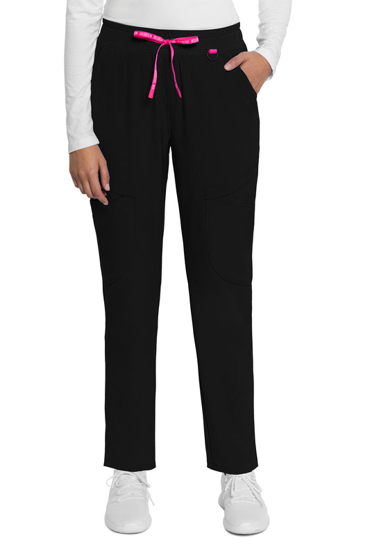 Med Couture Amp MC101 Plus Size Mid Rise Drawstring Tapered Leg Pant