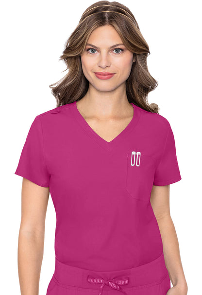 Med Couture Insight Women's MC2432 One Pocket Tuck-In Top