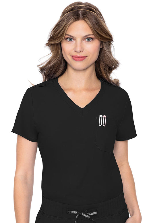 Med Couture Insight Women's MC2432 One Pocket Tuck-In Top