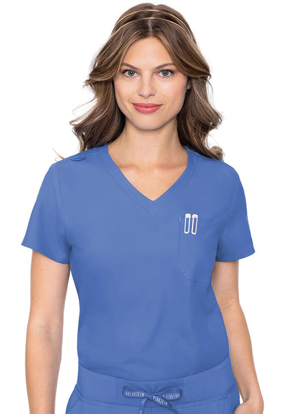 Med Couture Insight Women's MC2432 One Pocket Tuck-In Top