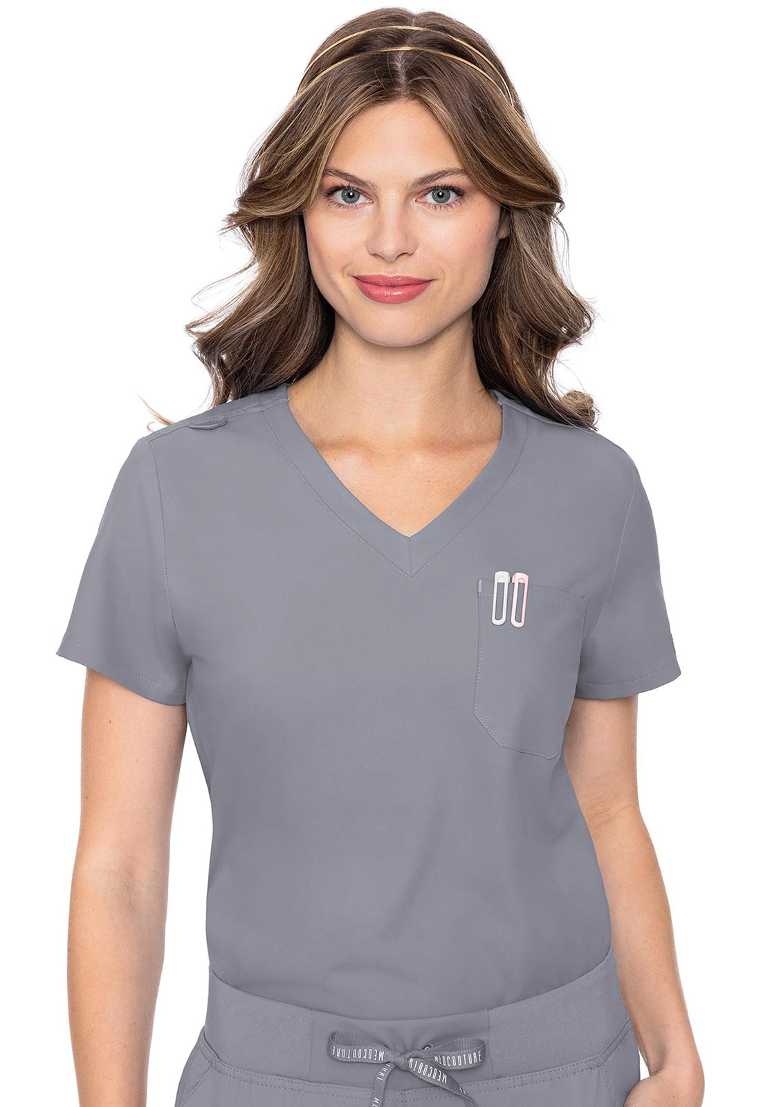 Med Couture Insight Women's MC2432 One Pocket Tuck-In Top — Clearance