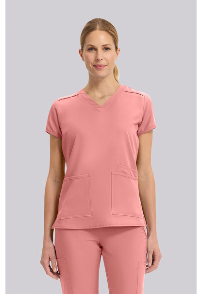 Med Couture Insight Women's MC2432 One Pocket Tuck-In Top
