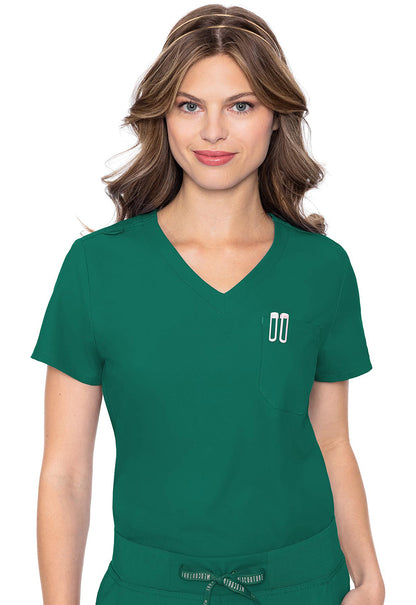 Med Couture Insight Women's MC2432 One Pocket Tuck-In Top