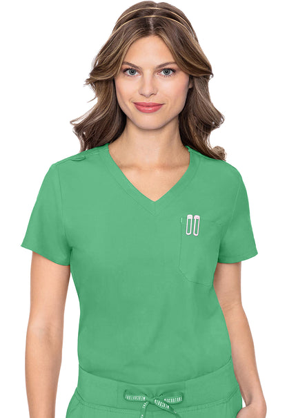 Med Couture Insight Women's MC2432 One Pocket Tuck-In Top