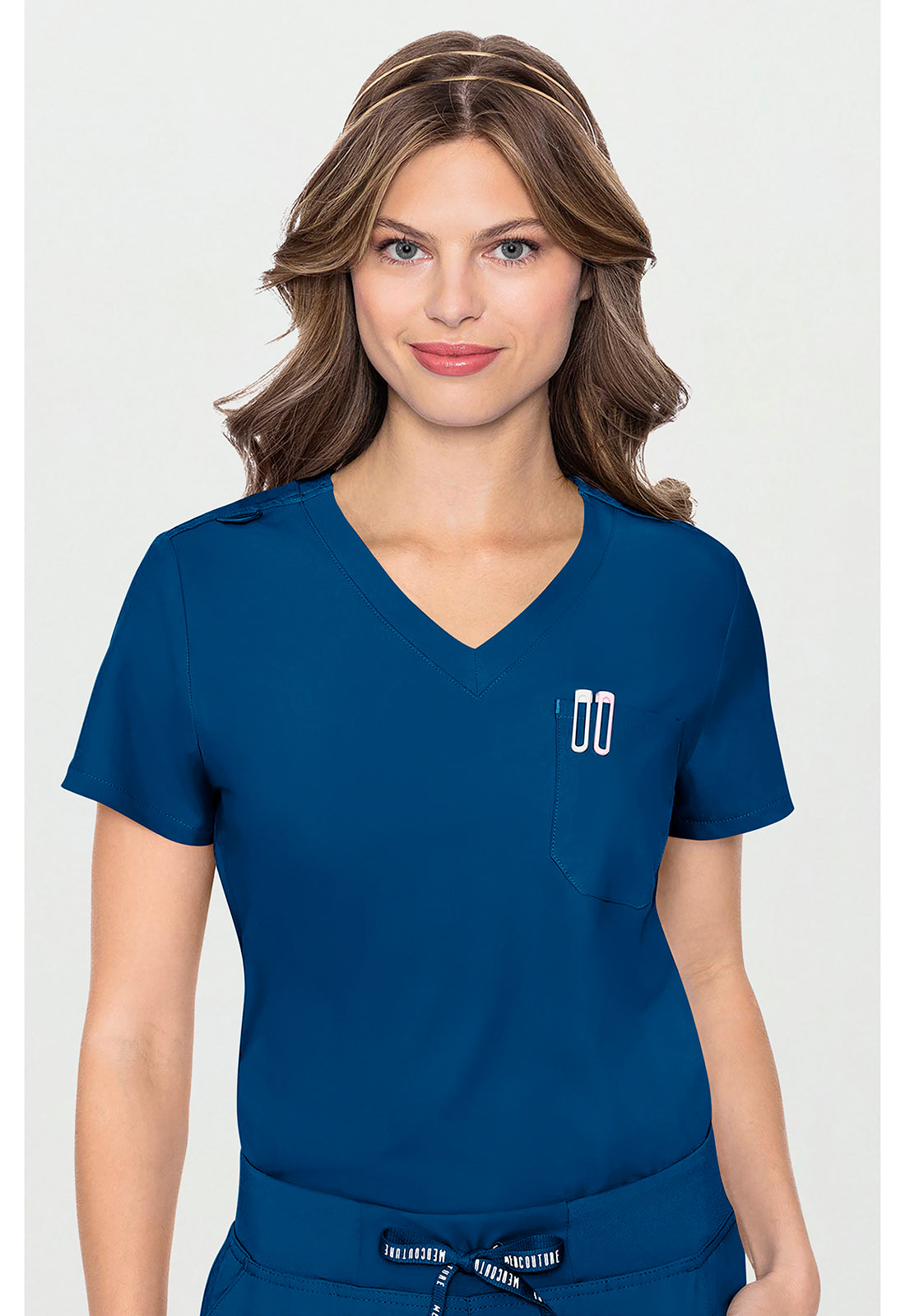Med Couture Insight Women's MC2432 One Pocket Tuck-In Top