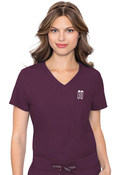 Med Couture Insight Women's MC2432 One Pocket Tuck-In Top