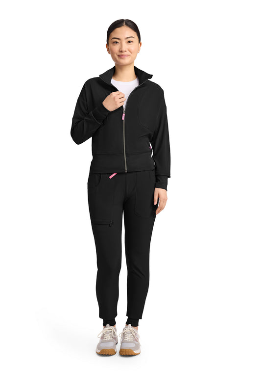 Med Couture Amp MC303 Plus Size Women's Cropped Warm Up Jacket