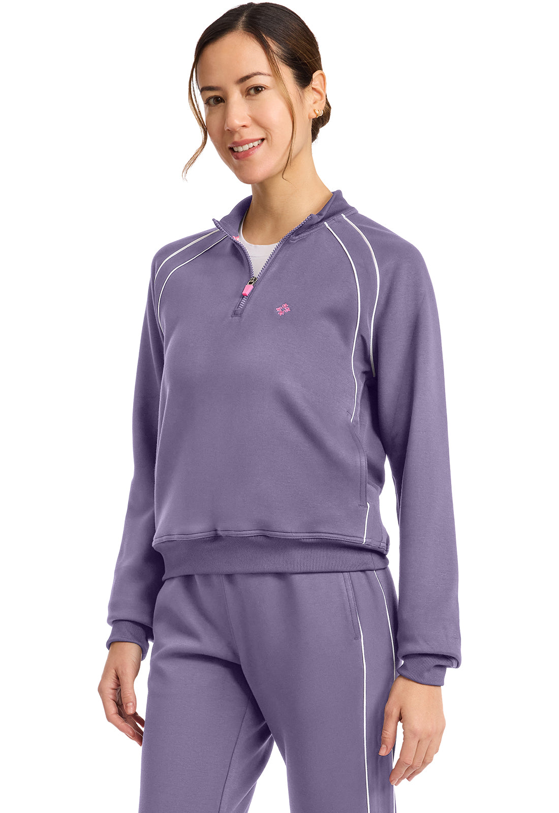 Med Couture Amp Women's MC328 Scuba Half Zip Jacket – The Uniform